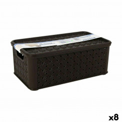 ящик для хранения с крышкой Tontarelli Arianna 29,5 x 16,5 x 11 см (8 шт.)
