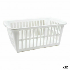 Laundry basket Tontarelli Classic White 35 L 58 x 41 x 24 cm (12 Units)
