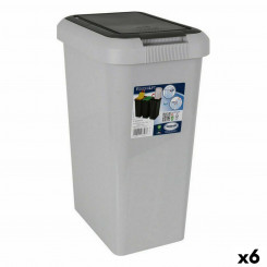 Trash can Inde Touch&lif Gray (6 units)