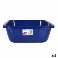Dishwashing bowl Dem Eco Blue 20 L Square 44 x 44 x 17 cm (12 Units)