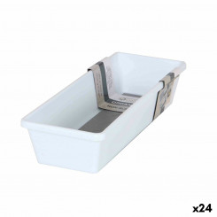 Содержимое ящика Органайзер Confortime Нескользящее основание Белый 24,5 x 9,5 x 5 см (24 шт.)