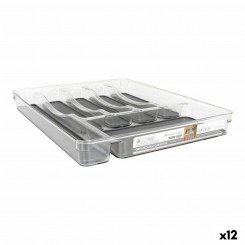 Cutlery Organizer Confortime Non Slip Pet 32 x 39.7 x 4.5 cm (12 Units)