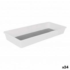 Drawer contents Organizer Confortime Anti-slip White 40 x 17 x 5 cm (24 Units)
