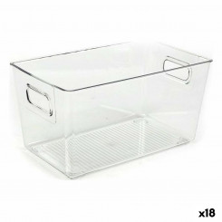 Multipurpose Box Dem Transparent 25.7 x 15.3 x 13.5 cm (18 Units)