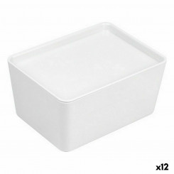 Stackable Organization Box Confortime With Lid 17.5 x 13 x 8.5 cm (12 Units)