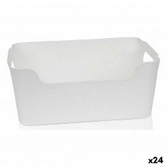 Multipurpose Box Dem White 25 x 17 x 10 cm (24 Units)