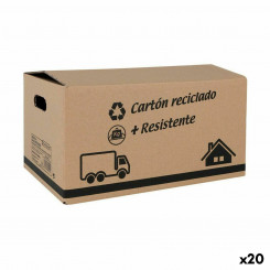 storage box with lid Confortime Cardboard 40 X 25 X 20 cm (20 Units)