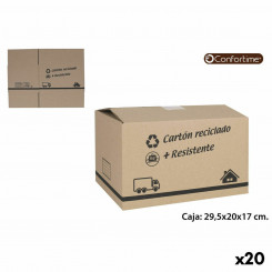Multipurpose Box Confortime Cardboard (20 Units) (29.5 x 20 x 17 cm)
