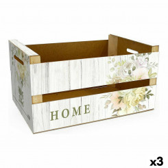 storage box with lid Confortime Home (3 Units) (44 x 24.5 x 23 cm)