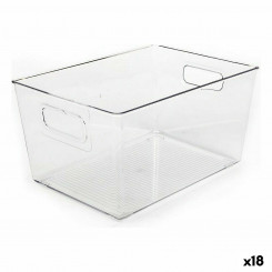 Universal basket Dem Transparent 29.5 x 21 x 15 cm (18 Units)