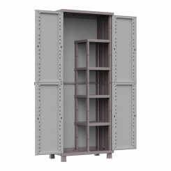 Brush cabinet Terry Jrattan 368 Gray 68 x 37.5 x 170 cm Plastic 4 Shelves
