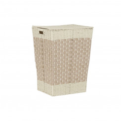 Laundry basket DKD Home Decor Natural 50 L Woven (Renovated A)