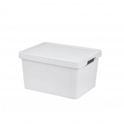 ящик для хранения с крышкой Tontarelli Maya White 16,2 л 36 x 28 x 20 см