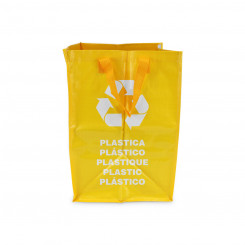 Recycling bag Confortime Yellow 31.5 x 44 x 32 cm Raffia
