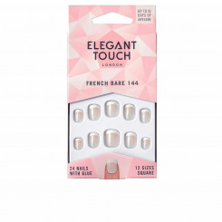 False nails Elegant Touch French Xs (24 uds)