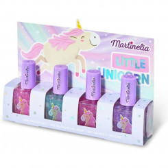 Лак для ногтей Martinelia Little Unicorn Multicolor, 4 шт., набор деталей