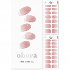 Nail gel sheets Ohora Semi Cured Gel Milk Rose 30 Pieces, parts