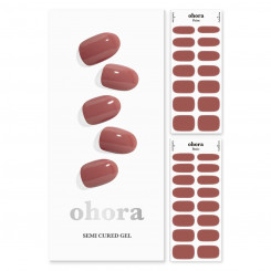 Nail gel sheets Ohora Semi Cured Gel Cream Rose 30 Pieces, parts