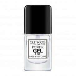 nail polish Power Gel 2 in 1 Base and Top Coat Catrice (10,5 ml) (10,5 ml)