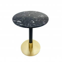 Приставной столик DKD Home Decor 45 x 45 x 51 см Черный Металл Мрамор