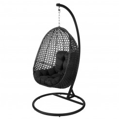 Rocking Chair Dido 190 x 95 x 95 cm Black Rattan