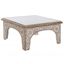Centre Table DKD Home Decor 81 x 81 x 45 cm Crystal Aluminium Mango wood