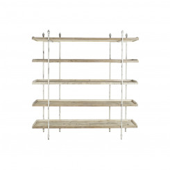 Shelves DKD Home Decor 190 x 40 x 200 cm Fir Natural Metal White 40 % Metal