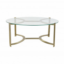 Приставной столик DKD Home Decor Crystal Golden Steel (79 x 79 x 33 см)