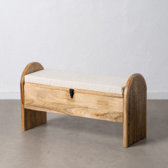 Chest 100 x 35 x 56 cm Synthetic Fabric Wood