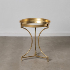 Приставной столик 51 x 51 x 63 см Crystal Golden Metal