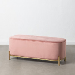 Pink 104,5 x 39 x 42 cm Sünteetiline kangas Roosa metall