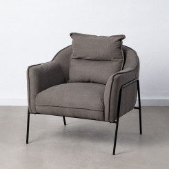 Кресло 76,5 x 70 x 74 см Синтетическая ткань Металл Темно-серый