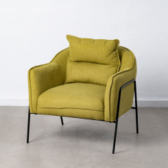 Кресло 76,5 x 70 x 74 см Синтетическая ткань Металл Зеленый