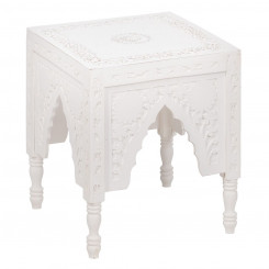 Side table Wood White 36 x 36 x 42 cm DMF