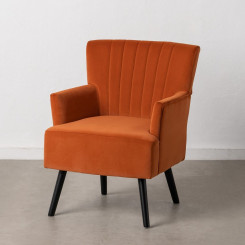 Кресло 63 x 50 x 83 см Синтетическая ткань Дерево Оранжевый