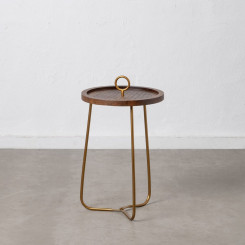 Приставной столик Golden Wood Brown Iron 38 x 38 x 66 см