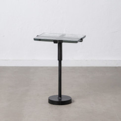 Side table 41 x 32 x 59 cm Crystal Black Metal