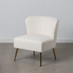 Кресло 66 x 65 x 72 см Синтетическая ткань Металл Белый
