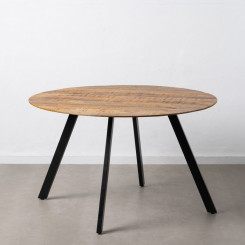 Обеденный стол из натурального черного дерева с утюгом