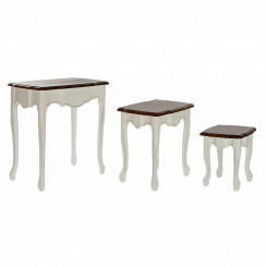 Набор из 3-х столов DKD Home Decor Белый (3 шт) (60 х 40 х 66 см)