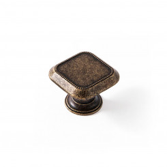 Doorknob Rei 3120 Golden Metal 4 Units Worn (Ø 30 mm)