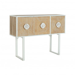 Приставной столик DKD Home Decor Fir Metal White 120 x 35 x 90 см