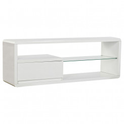 TV furniture DKD Home Decor White Crystal MDF (140 x 50 x 40 cm)