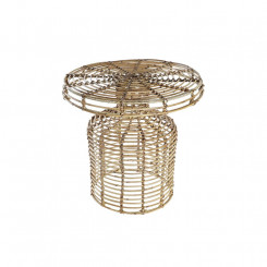 Side table DKD Home Decor Natural Rattan (48 x 48 x 45 cm)