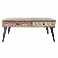 Приставной столик DKD Home Decor Металл Дерево Манго (110 x 70 x 45 см)