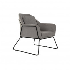 Кресло DKD Home Decor Черный Серый Металл Полиэстер (75 x 76 x 82 см)