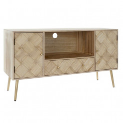 TV furniture DKD Home Decor Metal Paolownia wood Pinewood (118 x 40 x 65 cm)