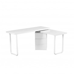 Письменный стол DKD Home Decor 150 x 120 x 75 см Натуральный Металл Белый МДФ Дерево