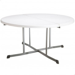 Side table Lifetime White 152 x 75,5 x 152 cm Steel Plastic
