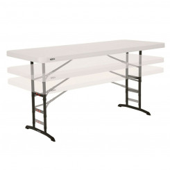Folding Table Lifetime White 183 x 91 x 76 cm Steel Plastic